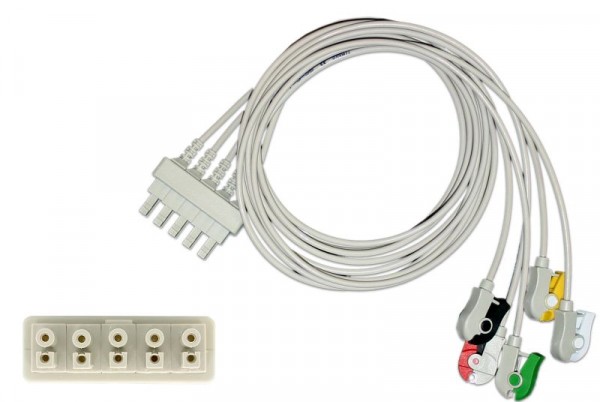 Golmed 5-adrige EKG-Patientenleitung mit Klammern, zu Philips HP, 7-9-S5