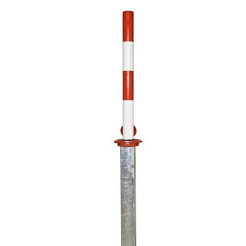 Moravia Absperrpfosten, Stahl, feuerverzinkt lackiert, versenkbar, zum Einbetonieren, Höhe Überflur 900 mm, 310849