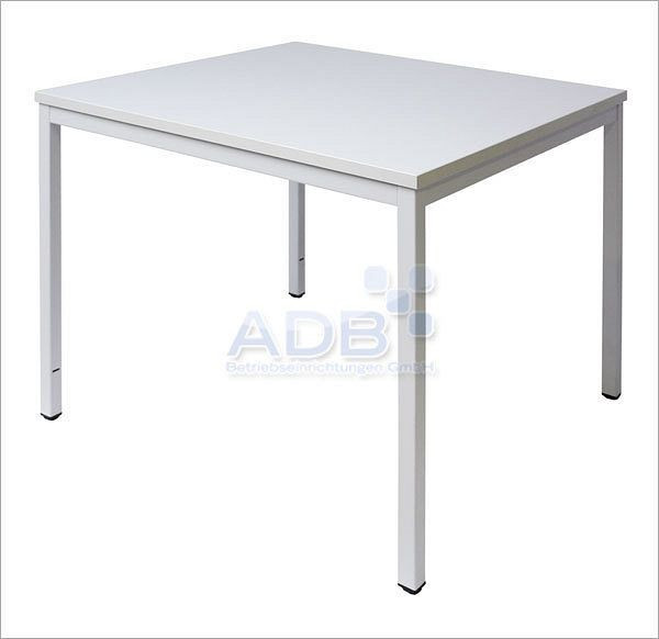 ADB Stahlrohrtisch 800mm x 800mm x 750mm, 78510, 4050049785105