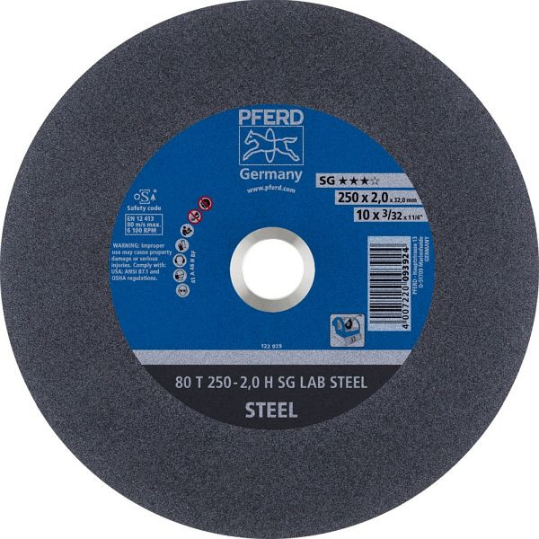 Pferd Trennscheibe LABOR 80 T 250-2,0 H SG LAB STEEL/32,0, VE: 20 Stück, 66300060