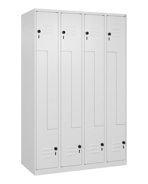 C+P Z-Spind Classic PLUS, 8 Abteile, 1850x1200x500mm, 9016/9016, Drehriegel, 080003-408 S10004