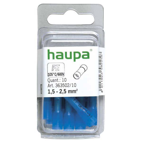Haupa Stossverbinder isoliert 1,5-2,5 mm² shrink, VE: 100 Stück, 363502/10