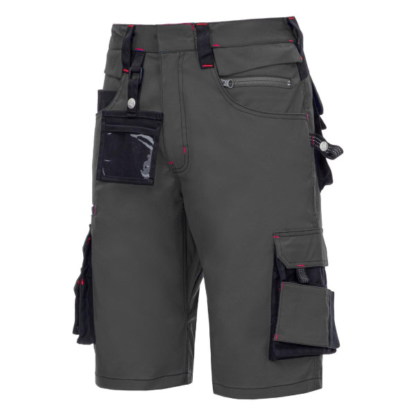NITRAS MOTION TEX PRO FX, Arbeitshose, kurz, Größe: 68, Farbe: grau, VE: 10 Stück, 7702-68