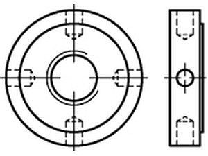 Kreuzlochmuttern DIN 1816 14 H M 30 x 1,5 VE=S (10 Stück)