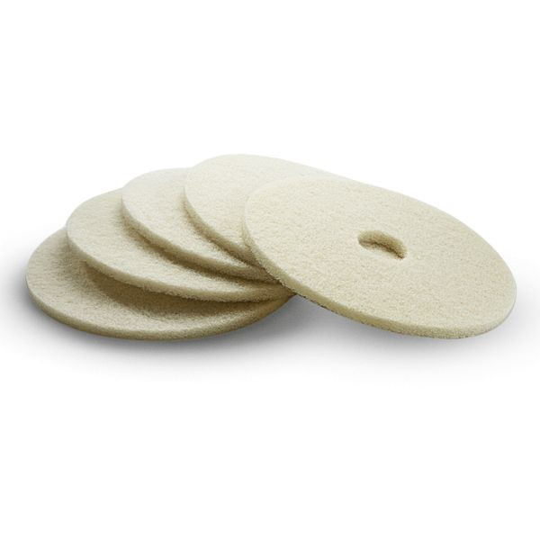 Kärcher Pad, weich, beige, 432 mm, VE: 5 Stück, 6.371-081.0