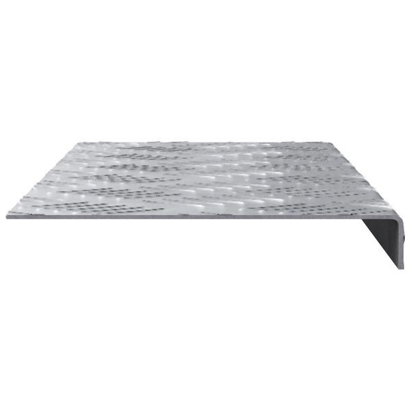 vidaXL Aluminium Treppenstufen 10 Stück Anti-Rutsch 60x18 cm, 4104233