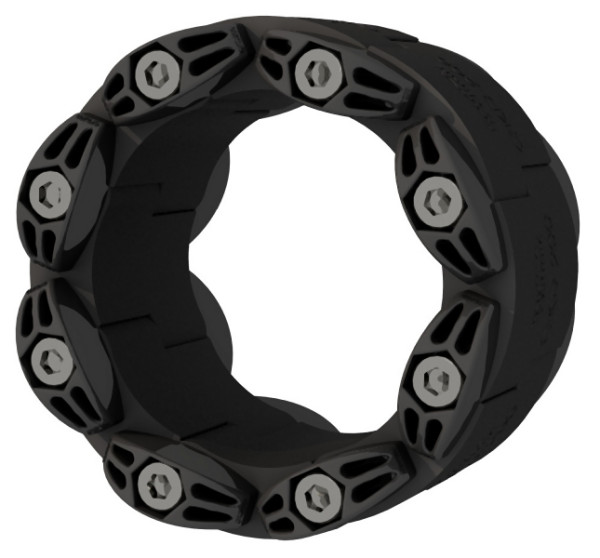 Hauff Gliederkette modulare Rohrdichtung, Øi-Maueröffnung innen: 80 mm, Øa-Medienrohr außen: 48-54 mm, 3030426876