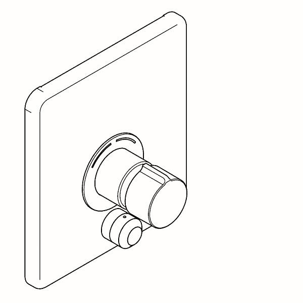 KWC Duscharmatur, F5, hydraulisch, Mischer, UP, zur Umrüstung AQRM657/675, ABE, 2030058484