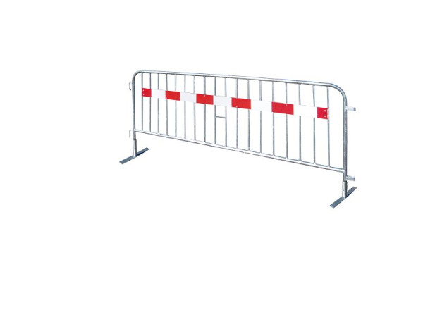 Schake Absperrgitter Typ SE, Folie Typ 1, Länge: 2, 50 m, 18 Stäbe, rot / weiß, 419_00SE