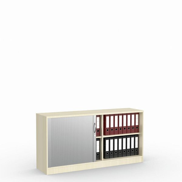 Deskin Rollladenschrank MULTI M, Ahorndekor, B 1600 x H 805 x T 420 mm, 273414