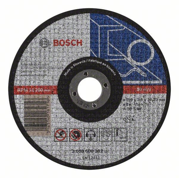 Bosch Trennscheibe gerade Expert for Metal A 30 S BF, 150 mm, 2,5 mm, VE: 25 Stück, 2608600382