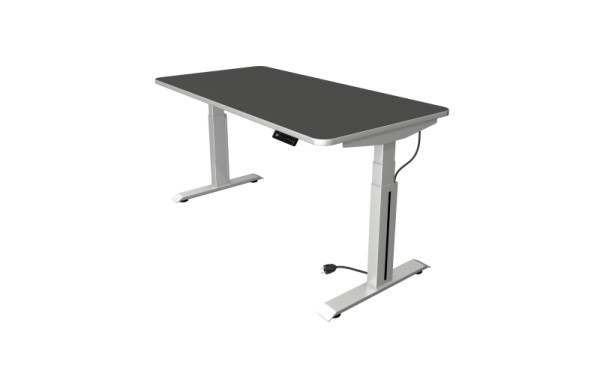 Kerkmann Sitz-/Stehtisch B 1600 x T 800 mm, elektrisch höhenverstellbar von 640-1290 mm, anthrazit, (Montage), 10010613-1