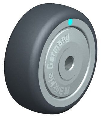 Blickle TPA 50/6KD-FK Rad aus Thermoplastisches Gummi-Elastomer, Grau, 613190