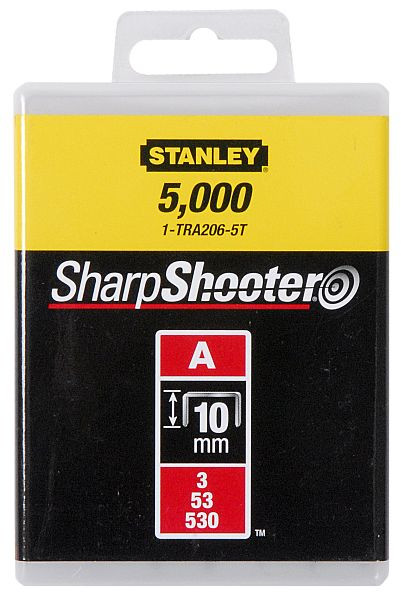 Stanley Klammern Typ A 10mm, VE: 5000 Stück, 1-TRA206-5T
