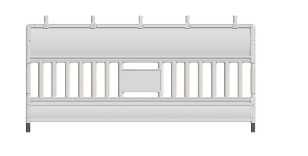 Schake Euro3 Schrankenzaun 2,00m Typ Ultra, mit vormontiertem Lampenadapter, ohne Folie, 33620KA-OF