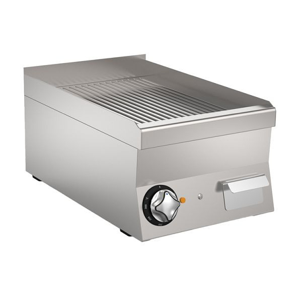Mareno M1-600 Elektrische Grillplatte mit geriffelter Edelstahlplatte, 40cm, 161.064