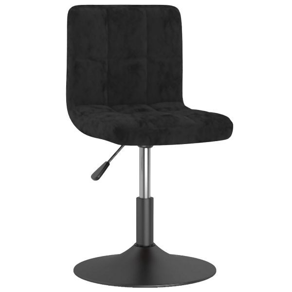 vidaXL Esszimmerstuhl Drehbar Schwarz Samt, modernes Design, 3087500