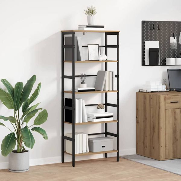 vidaXL Bücherregal Artisan-Eiche 60 x 29,5 x 149 cm Holzwerkstoff, 883933