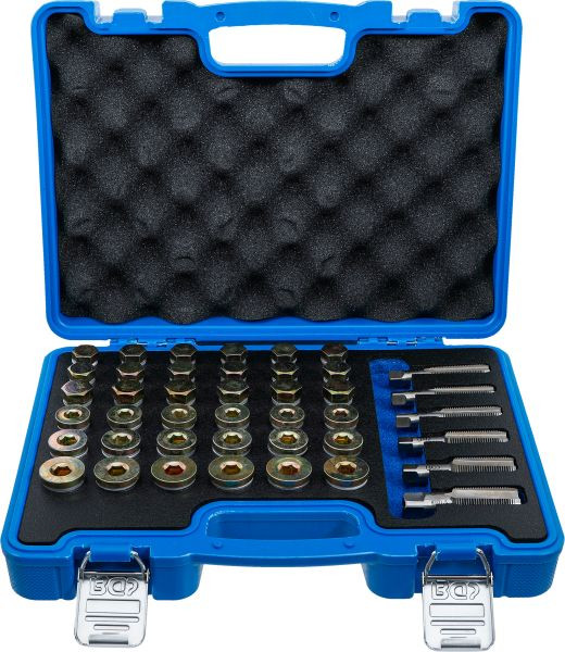 BGS Reparatursatz für Öl-Ablass-Gewinde, 114-teilig, 123