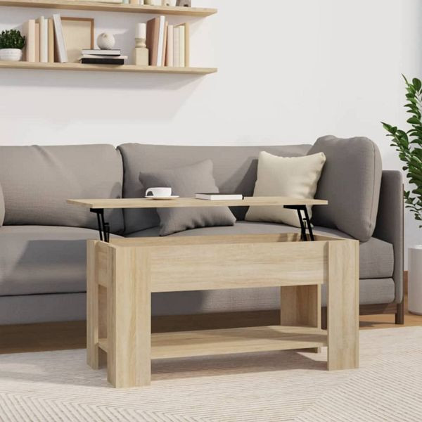 vidaXL Couchtisch Sonoma-Eiche 101x49x52 cm Holzwerkstoff, 809704