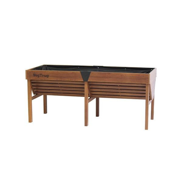 VegTrug Aluminium Hochbeet, Teak-Wood 1,8 m, 1280, 4251638312805