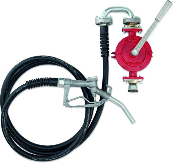 Cemo Handpumpe 30 l/min mit Handzapfventil, 4 m Befüllschlauch, Dichtung Viton, 11683