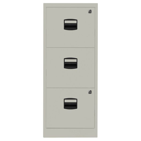 Bisley Home Hängeregistraturschrank PFA, 3 HR-Schubladen, 673 gänsegrau, PFA3F673