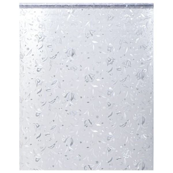 vidaXL Fensterfolie Matt Blumen-Muster 90x500 cm PVC, 155849