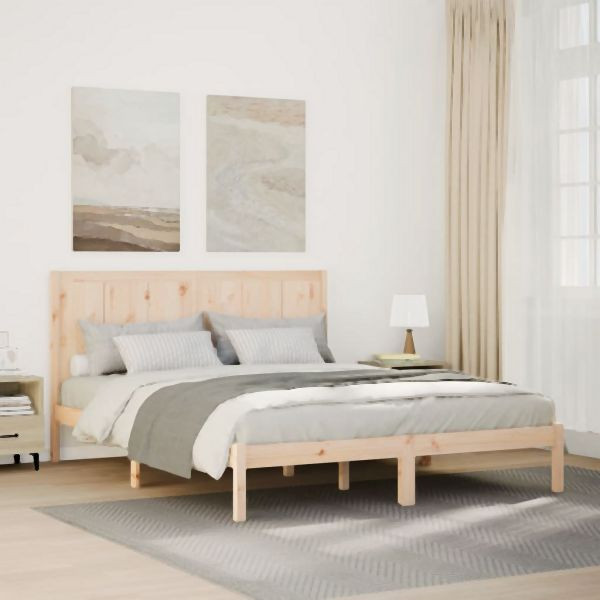 vidaXL Massivholzbett Extra Lang ohne Matratze 160x220 cm, 3309259
