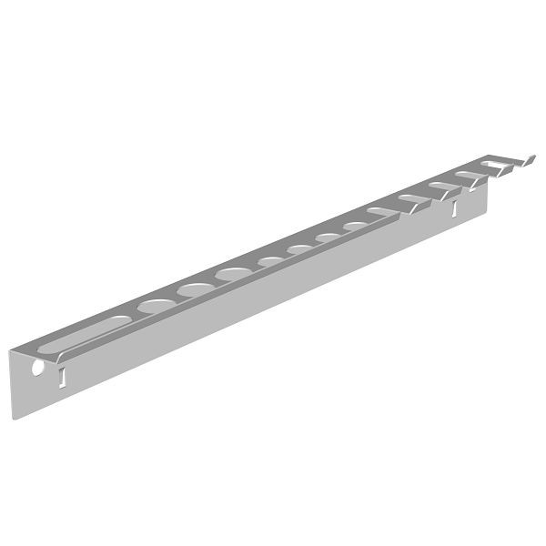 Element System WERKZEUGHALTER-LEISTE EINFACH, LOSE, 360 mm, WEISS, VE: 10 Stück, 11411-00000
