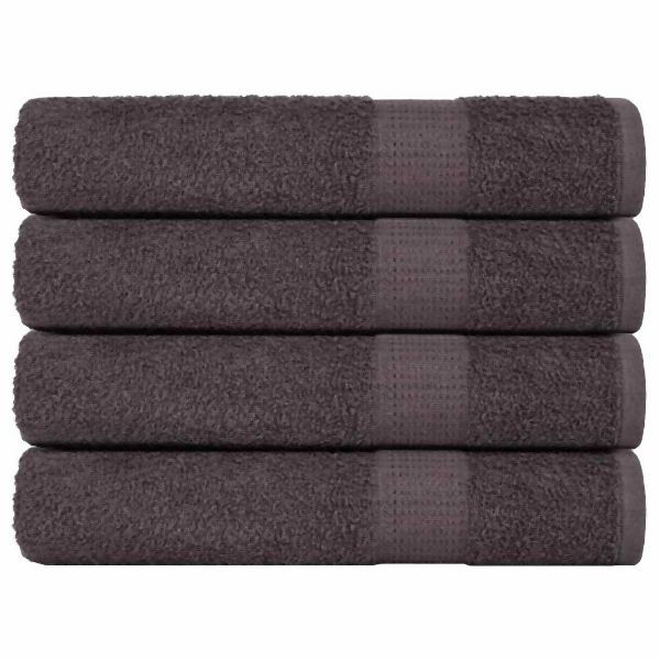 vidaXL Saunatücher 4 Stück Anthrazit 80x200 cm 360 g/m² 100% Baumwolle, 136694