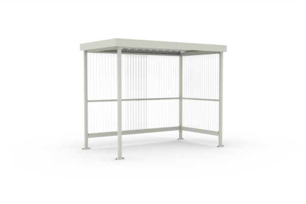 WSM Überdachung Jena Maxi RAL 9002 als Bausatz, 102100315