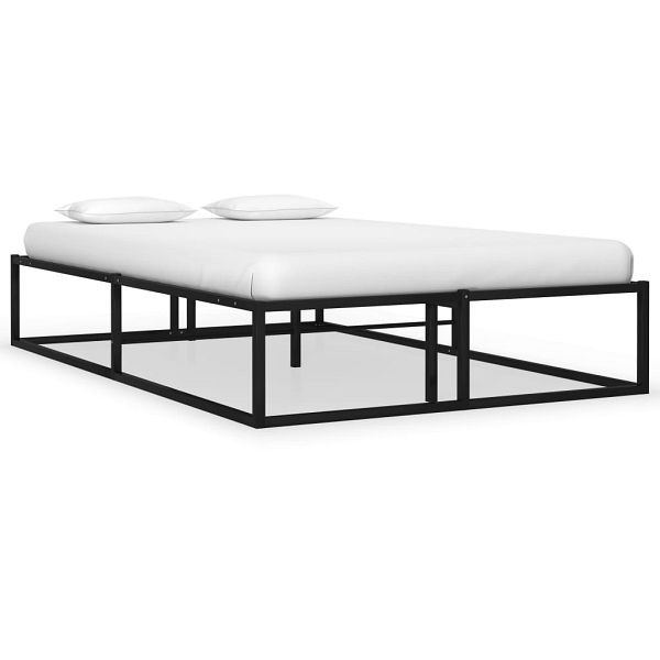 vidaXL Bettgestell Schwarz Metall 120x200 cm, 324787