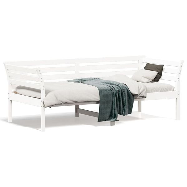vidaXL Tagesbett Weiß 90x190 cm Massivholz Kiefer, 842879