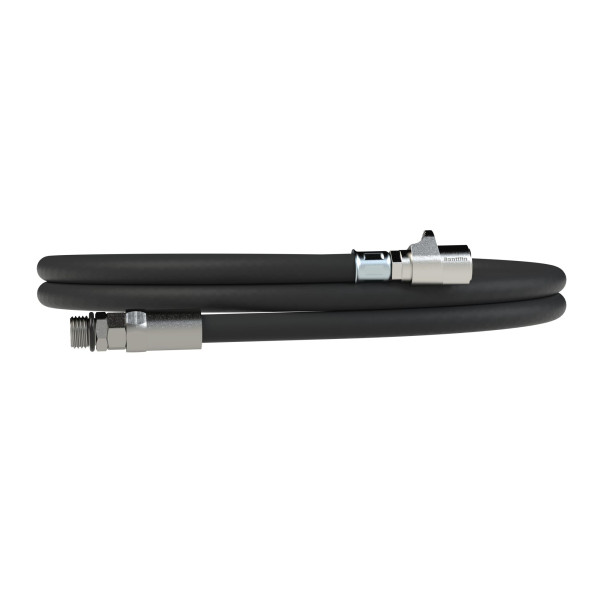 Riegler Schlauch QS, 3 m, G 1/4, drehbar, Handreifenfüllmesser Standardausführung, 137685