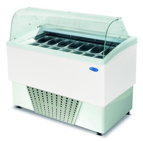 gel-o-mat Eisvitrine, Modell Brio 7+7, 1504R