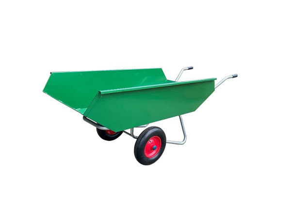 Foxwinkel Großmulden-Schubkarre "WORKER" 450 Liter Stahlblechmulde, pulverbeschichtet, 2 Lufträder Rollenlager, W 4502, 2030170