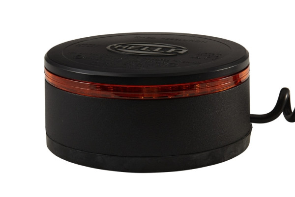 HELLA LED-Blitz-Kennleuchte, K-LED Rebelution, 24/12V, gelb, Anbau/Magnetbefestigung, Kabel: 600mm, Stecker: DIN ISO 4165, 2XD 455 255-021