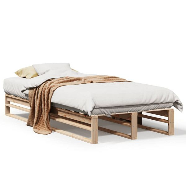 vidaXL Massivholzbett 90x190 cm Kiefer, Top-Qualität, 850860