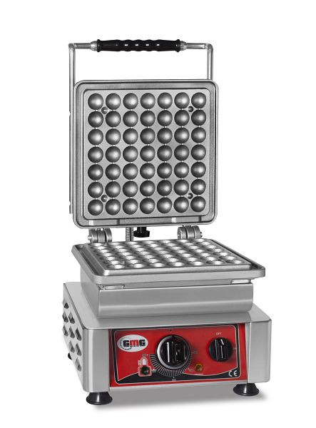 GMG Waffeleisen Lokmia-S, 1x (Ø49 x 3cm x 1,4cm/2,8cm), wechselbare Backplatte sehr einfach Montage, 50° bis 300°C, leichte Reinigung, WE-07S