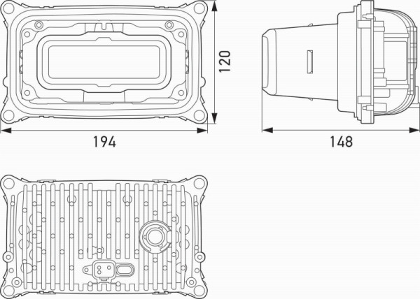 HELLA Bi-LED-Scheinwerfereinsatz, Hauptscheinwerfer, SlimLine, 12/24V, ECE/SAE, 1AL 016 330-021