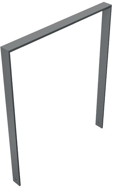 Schake Flachstahlbügel 80x12mm, zum Einbetonieren Breite: 1000mm Gesamthöhe: 1200 mm mit Unterzug feuerverzinkt, beschichtet DB 703, 4152_100B