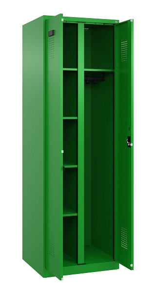 C+P Wäsche-/Garderobenspind Evolo PLUS, 2 Abteile, 1850x600x500mm, 6037/6037, Zylinderschloss, 049600-20 S10053