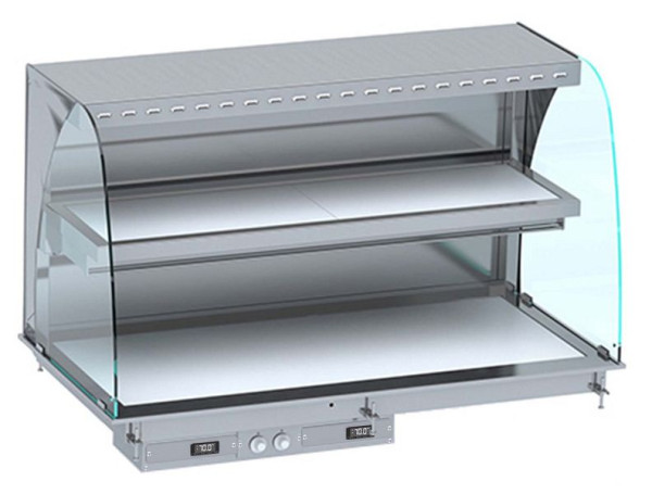 CombiSteel Einbau Wandmodell Wärmevitrine Keramik Rund - Weiß 5/1, 7495.0445