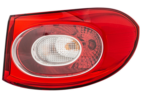 HELLA Heckleuchte, Glühlampe, weiß/rot, äusserer Teil, für u.a. VW Tiguan (5N_), rechts, 2SD 009 691-101