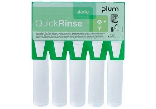DENIOS QuickRinse Augenspülampullen, Nachfüllung für QuickSafe Box, VE: 20 Stück, 243635