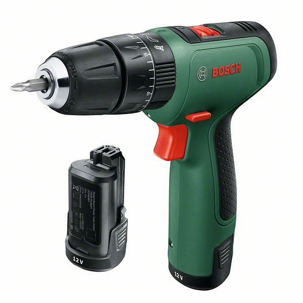 Bosch Akku-Zweigang-Schlagbohrschrauber EasyImpact 1200 mit 2x Akkupack, Ladegerät, 06039D3105