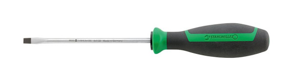 STAHLWILLE Schlitzschraubendreher DRALL+ Nr.4620 1,2 mm x 6,5 mm Klingen-Länge 150 mm, 46203065