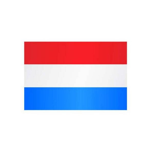 Stein HGS Länderflagge Luxemburg (ohne Wappen), 60 x 90 cm (Querformat), mit Seil und Schlaufe, FlagTop 110 g/m², für Fahnenmasten 6 m, ohne Hohlsaum, 27144