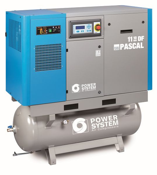 POWERSYSTEM IND Schraubenkompressor Industrie mit Trockner, Powersystem PASCAL 2,2 - 10 bar 270 L Tank, 20140901